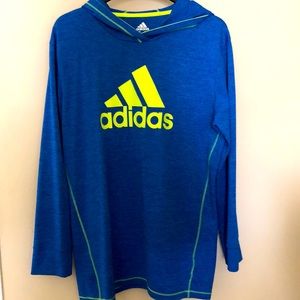 Adidas Youth hooded lightweight sweatshirt